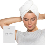 MAE Hair Towel | Haarhanddoek | Microvezel Haarwrap | Sneldrogend | Ergonomisch Ontwerp | Anti Pluis