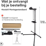 4toolz® Stevige Fiets Reparatiestandaard - 30kg max - Zwart