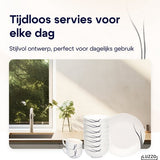 Luzzo® Serviesset met - delig - Wit