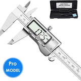 Digitale Schuifmaat - 150 mm Precisie Meting met LCD Display - Inclusief Opbergtas & Batterijen