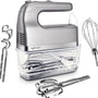 Safecourt Kitchen - Handmixer 450W – 10 Snelheden met Turbofunctie – Inclusief Deeghaken, Kloppers en Opbergbasis