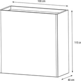 Herstera Garden® Plantenbak Cube HG08975801 - 100x40x115 cm - Antraciet