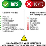 24ME® Montagetape - Dubbelzijdig Tape 1.5 Meter - Transparant - Binnen & Buiten Oplossingen - Nano Tape