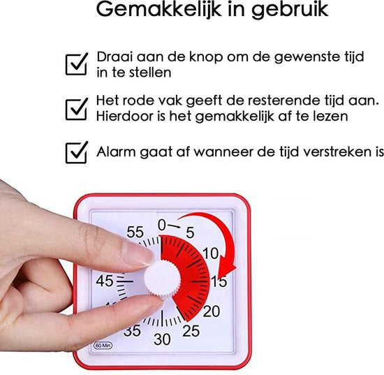 Leerklok voor Kinderen - Timer voor Kinderen - Timer Klok - Klok - Klok