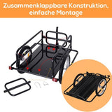 4goodz Aanhangwagen koppeling transportaanhanger fietskar bolderwagen - Zwart