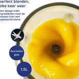 Safecourt Kitchen Blender - Smoothie maker - Krachtige 1200W - To-Go Beker - 3 Standen - RVS