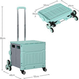 Winkelwagen Vouwkrat Trapklimmer Opvouwbaar max. 65 Kg Belastbaar - Mintgroen
