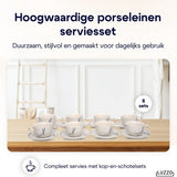 Luzzo® Serviesset met - delig - Wit