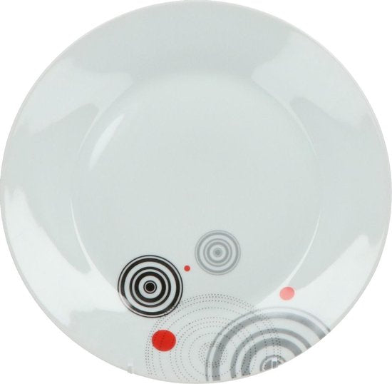 Secret de Gourmet Serviesset Cirkels - 6 persoons Servies Porselein 18-delig