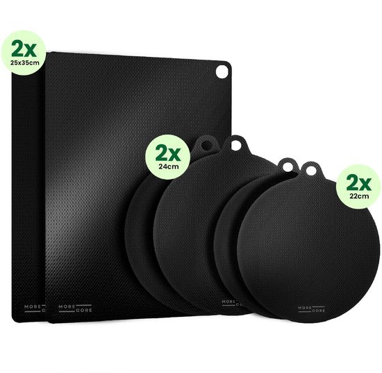 MoreCore Inductie Beschermer - Inductie Mat - Inductie Afdekplaat - Onderzetters Pannen - stuks