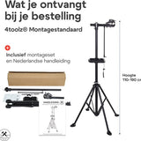 4toolz stevige montagestandaard fiets 2.0 - 30kg max - roterend