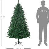 Homcom Kunstkerstboom met 1000 takpunten ∅120 - 180 cm