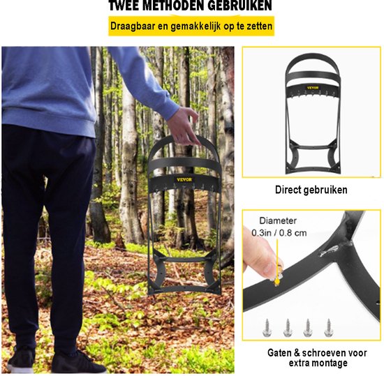 Vevor Houtklover - Houtsplitter - Hoge Kwaliteit - Houtkliever
