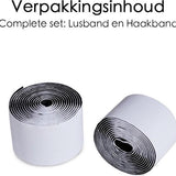 Klittenband - Extra Breed - 1 Meter - 10 cm Breed - Zwart