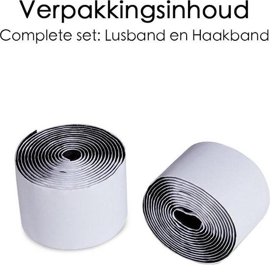 Klittenband - Extra Breed - 1 Meter - 10 cm Breed - Zwart