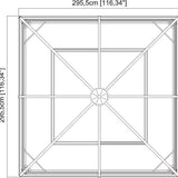 Sojag - SJ02200 - Paviljoen - Pergola - Partytent - 261 x 296 x 296 cm