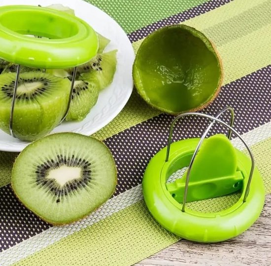 Sasemy® - Kiwisnijder - Kiwimes - 2 In 1 snijder - Fruit gereedschap - Fruit - Kiwi - Handige kiwischiller - Kiwischiller - Eenvoudig keukenhulp