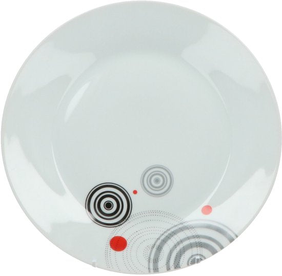 Secret de Gourmet Serviesset Cirkels - 6 persoons Servies Porselein 18-delig