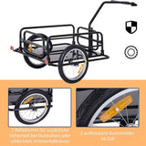 4goodz Aanhangwagen koppeling transportaanhanger fietskar bolderwagen - Zwart