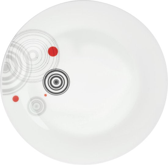 Secret de Gourmet Serviesset Cirkels - 6 persoons Servies Porselein 18-delig