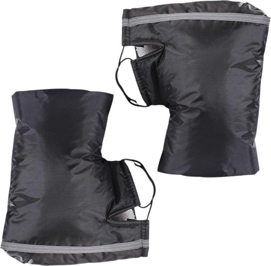 Handmoffen - Zwart - Extra Gewatteerde Fietswanten - Geschikt voor Fietsen, Motoren en Scooters - Handverwarmers - Fietsmoffen - Scooter Handschoenen