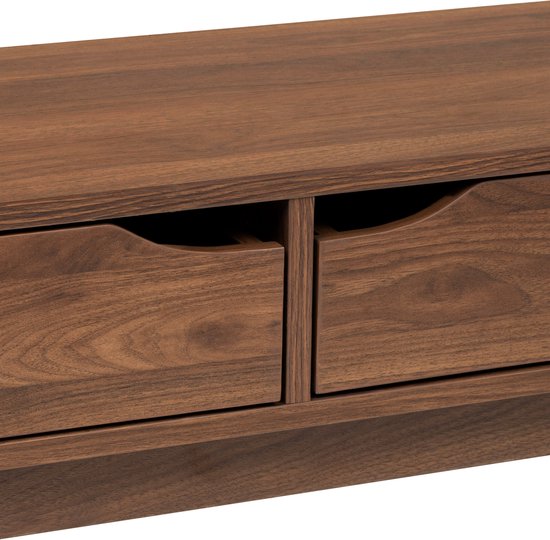 Home Deco Factory Sidetable Console Bijzettafel Met 2 Laden Klaus - Bruin