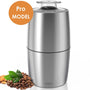 Elektrische Koffiemolen - 200W - 60g Capaciteit - Roestvrij Staal - Stil (45dB) - Koffiebonen, Noten & Specerijen