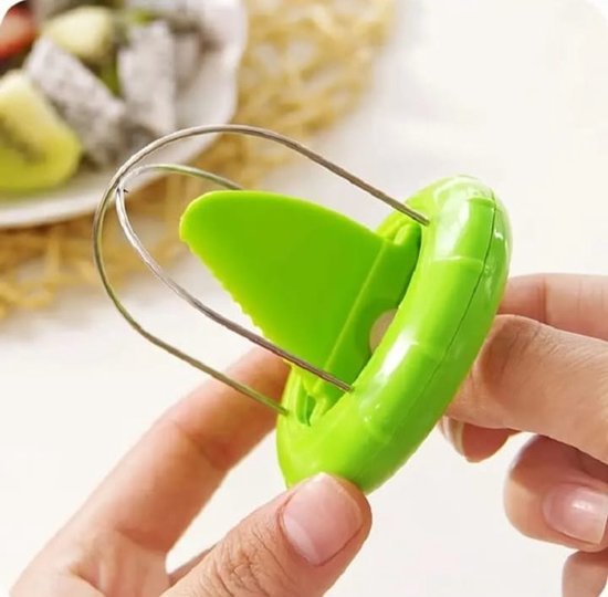 Sasemy® - Kiwisnijder - Kiwimes - 2 In 1 snijder - Fruit gereedschap - Fruit - Kiwi - Handige kiwischiller - Kiwischiller - Eenvoudig keukenhulp