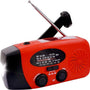 NovaWare Noodradio Solar Opwindbaar - Powerbank Zonneenergie met 5000mAh - FM-AM - Noodpakket - Draagbare Radio – Batterij - Rood