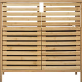Sicela Wastafelonderkast met Uitsparing - 28x60x80 cm - Wastafelmeubel Bamboe