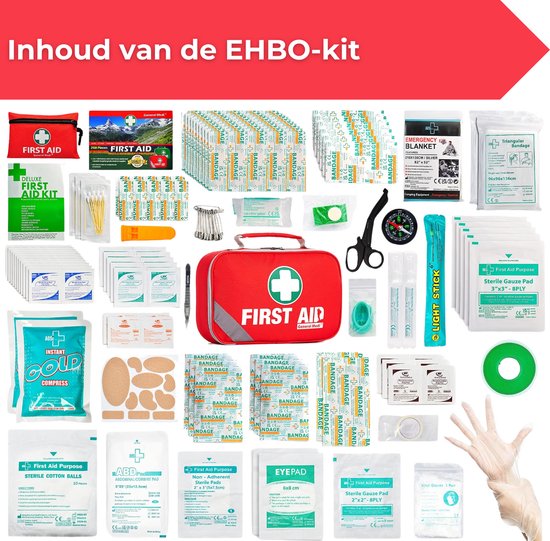 EHBO Kit - Noodpakket - EHBO voor Auto, Thuis, en - Kit met en - en