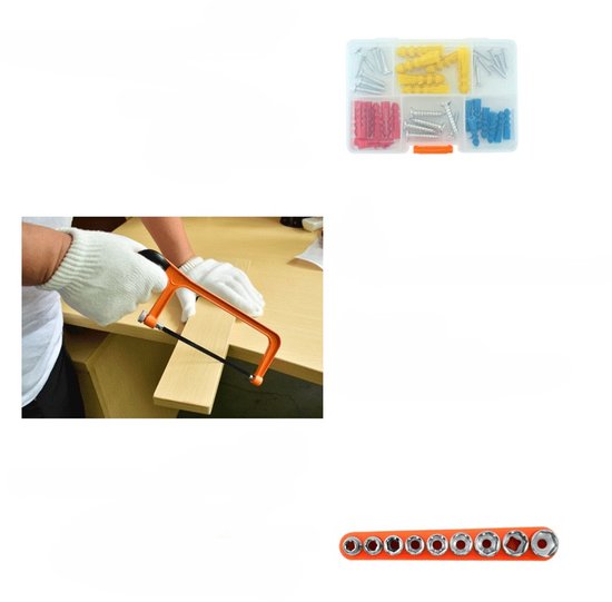 Complete Gereedschapskoffer 45-delig – Professionele Toolset met Hamer, Schroevendraaiers, Doppen & Elektrische Tester – Voor Huis, Klus & Onderhoud