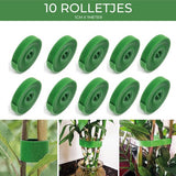 24ME® - 10M Plant Klittenband - Bindmaterialen - Incl. Bewaar Etui - Binnen- en Buiten Gebruik - Binddraad voor Planten