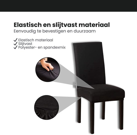 Stoelhoezen - Eetkamerstoel Hoes - 6 Stuks - Bescherm stijlvol je stoelen