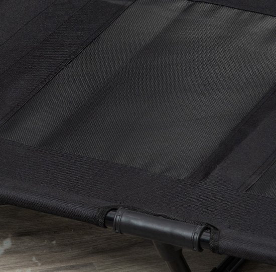 Hondenligbed - Outdoor Hondenstretcher - inklapbaar - ademend - Zwart