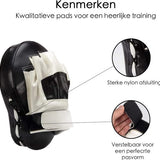 Stootkussens - Bokspads - Met Target - 2 Stuks - Zwart-Wit