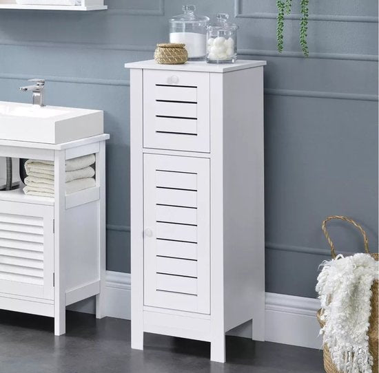 Badkamerkast Halfhoog met Deur en Lade