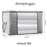 Hoogwaardige Opbergtas voor kleding – Organizer voor Dekbed – Opbergzak – Opberger voor Seizoenskleding – Zak om ruimte te besparen – Opslag voor dekbed en kleding – Bescherming voor Kleding – Oplossing voor Winterjassen