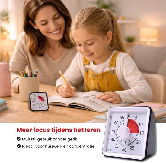 Leerklok voor Kinderen - Timer voor Kinderen - Timer Klok - Klok - Klok