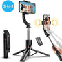 Vesfy 3-in-1 Selfiestick met Statief & LED Verlichting - Bluetooth - 114cm - Voor iPhone & Android