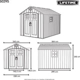 Lifetime - LG60295 - Tuinhuis - Tuinschuur - 244 x 244 x 305 cm