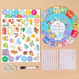 DMG Supply Alfabet Speelboek - Engelstalig Busy Book - Montessori Speelgoed - Educatief Speelgoed - Letters en Dieren