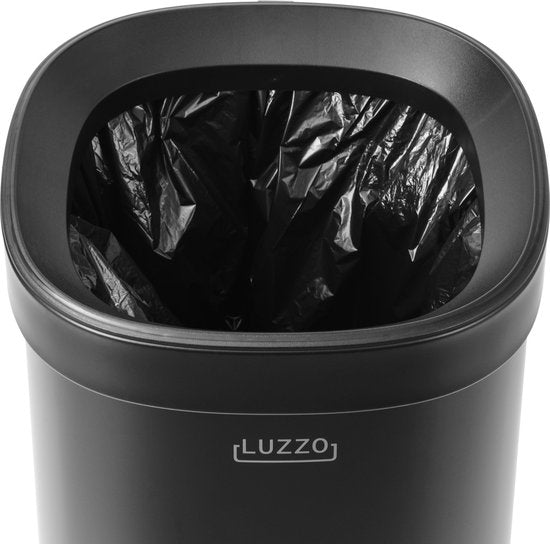 Luzzo® Open Square Prullenbak 50 liter - afvalbak-vuilnisbak -Zwart