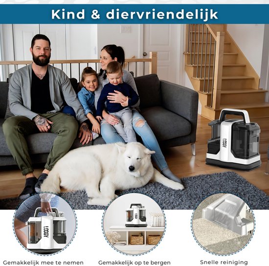 Lodgy® Vlekkenreiniger 2.0 - Tapijtreiniger - Bank Reiniger - Tapijtreiniger Apparaat - Zetelreiniger