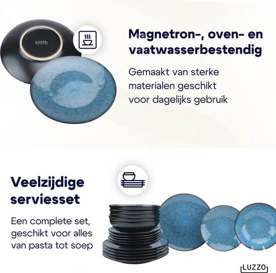 Serviesset 6 persoons Luzzo® 18