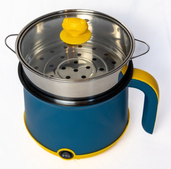 DMG Supply Noodle Pan - Blauw - Elektrische Kookpan - Hotpot - Noodle Kom - 1,8 L - Multicooker