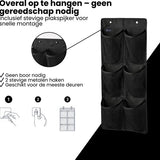 Schoenenkast Hangend - Schoenenzak 6 vakken - Opbergen van Schoenen aan Deur - Schoenenzak Zwart - Oplossing voor rondslingerende schoenen - Hoogwaardige Schoenenkast