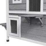 Houten Kattenhuis 78x55x91 cm Waterdicht