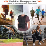 20 kg Gewichtsvest verstelbaar - zwart