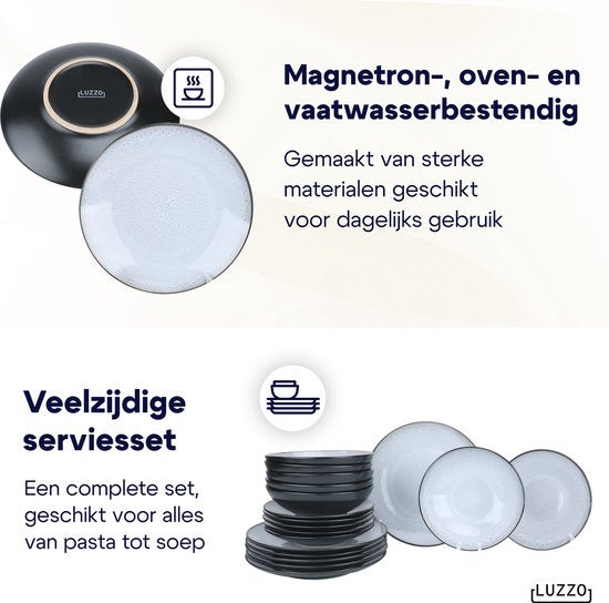Serviesset 6 persoons Luzzo® 18